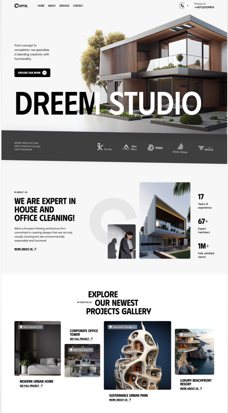 Professional personal brand portfolio example