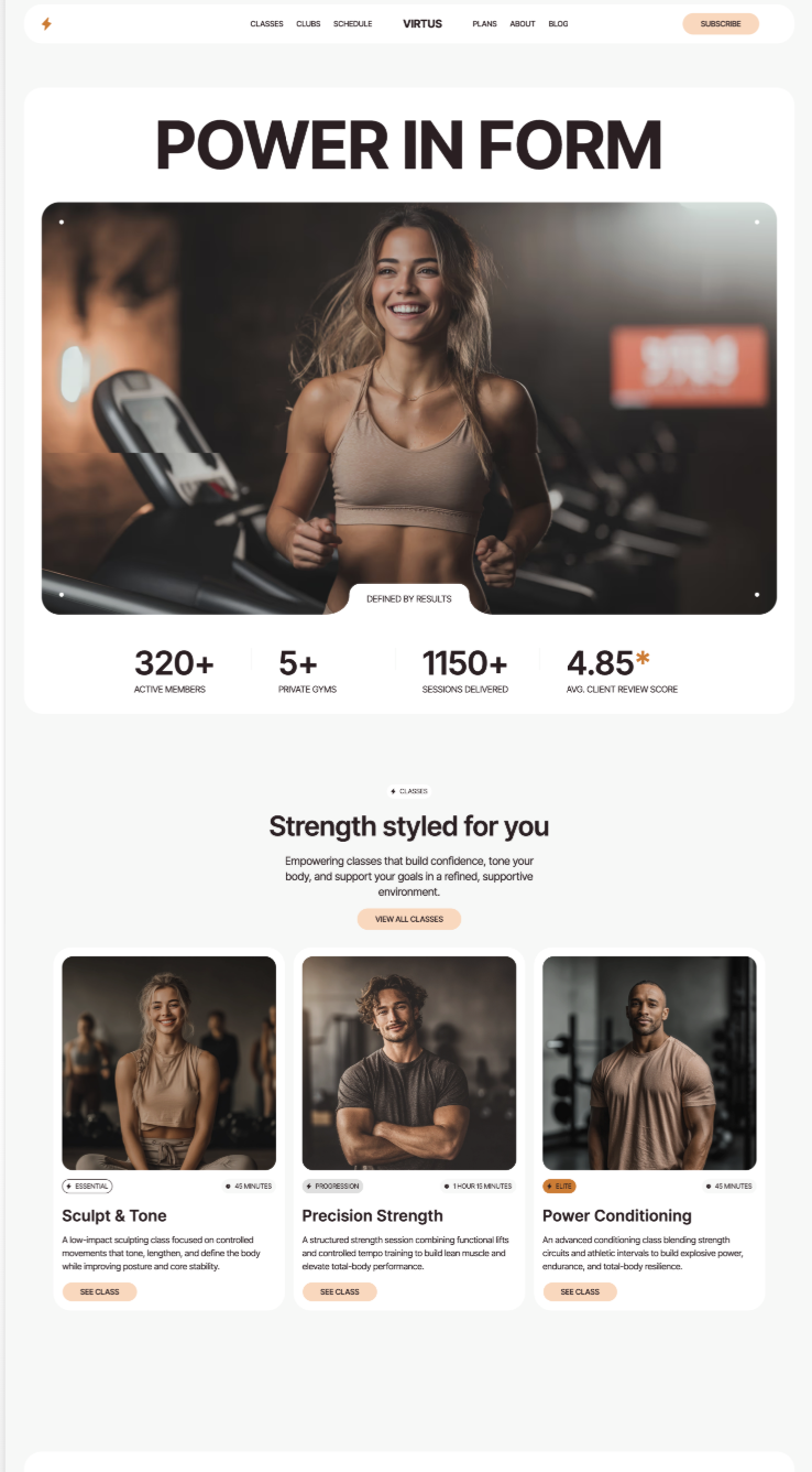 Agency website portfolio example